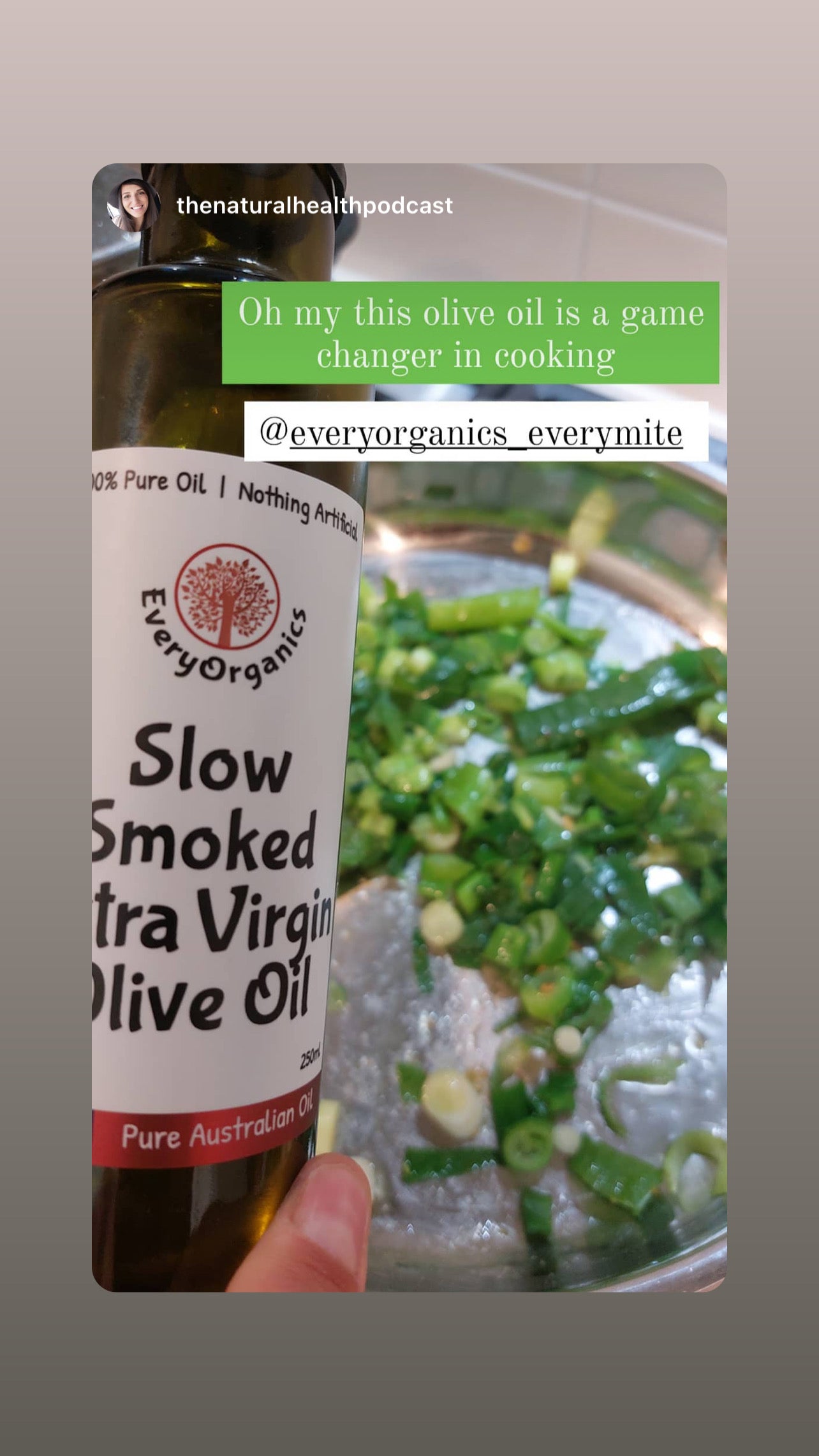 Cold Smoked Pure Australian Extra Virgin Olive Oil 250mls